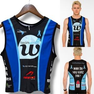 247 Team Winter | EUC Men's Black Blue Team Winter Tank Top (size L)